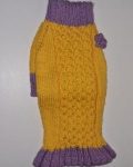 Suņu kleita dzeltena ar violetu thumbnail 3