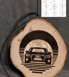 Auto spoguļa dekors