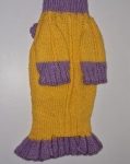 Suņu kleita dzeltena ar violetu thumbnail 1