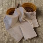 Lina dvielis 45x70cm (mežģīne – pelēki brieži) thumbnail 3