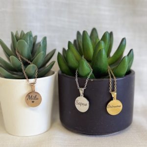 Kaklarota ar personalizētu gravējumu