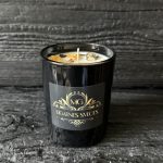 MG Līgatnes svece ar dzintara kristāliņiem 300gr. thumbnail 1