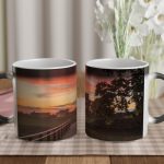 Maģiskā krūze ar attēlu - pilskalns saulrietā thumbnail 1
