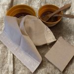 Lina dvielis 45x70cm (mežģīne – balti brieži) thumbnail 3