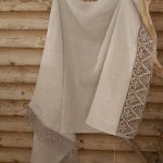 Lina dvielis 80x160cm ar mežģīni-sirsniņas thumbnail 3