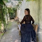 Maksi A silueta svārki ar volāniem thumbnail 3