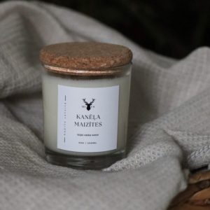 Sojas vaska svece - Kanēļa maizītes (caurspīdīga)