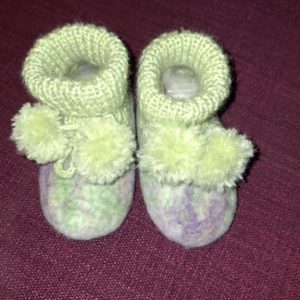 Filcētas bērnu čībiņas