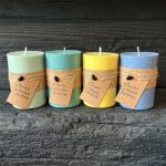 Dabīga sojas vaska svece 380gr. - zila thumbnail 3