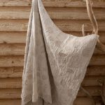 Lina dvielis 90x140cm ar austu rakstu - jūras motīvi thumbnail 4