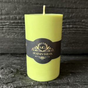 Dabīga rapšu vaska svece 320gr. spilgti dzeltenā krāsā