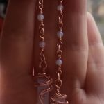 Vara auskari ar mēness akmeni thumbnail 4