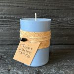 Dabīga sojas vaska svece 380gr. - zila thumbnail 1