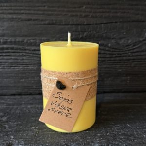 Dabīga sojas vaska svece 380gr. - dzeltena