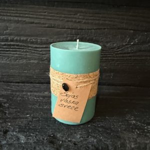 Dabīga sojas vaska svece 380 gr. - tumši zaļa