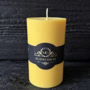 Dabīga rapšu vaska svece 320gr. dzeltenā krāsā
