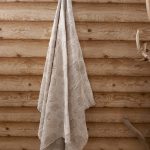 Lina dvielis 90x140cm ar austu rakstu - jūras motīvi thumbnail 1