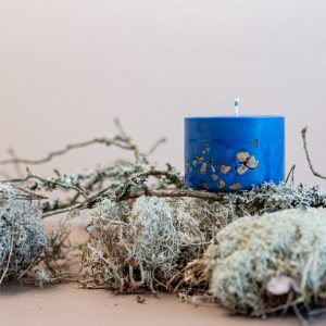 SOJAS VASKA SVECE AR DZINTARA AROMĀTU (S)