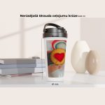 Nerūsējoša tērauda ceļojumu krūze ar sirds attēlu thumbnail 1