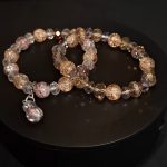 Stikla perlīšu rokassprādzes komplekts Šampānieša krāsā thumbnail 1