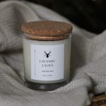 Sojas vaska svece - Lavandu laukā (caurspīdīga) thumbnail 1