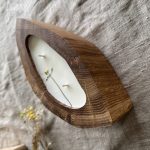 Dabīgas sojas vaska svece - kokā (roku darbs) thumbnail 3